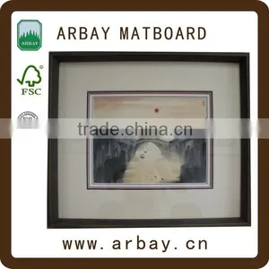 High Quality 1.4mm Thick Double Frame Paper Art Mats Painting Frame thumbnail-6