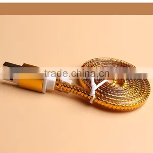 Crystal Flat Cable for Samsung, for Samsung Micro Usb Cable Charger, Andoid Usb Cable thumbnail-3