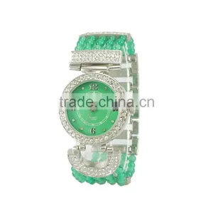 Fashion Design Colorful Bead Band Europe Style Wide Band Bracelt Watches Factory Watch Ladies Casual thumbnail-3