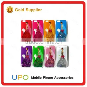[UPO] Beautiful Girl Glitter Star Dynamic 3D Liquid Quicksand TPU Phone Case for IPhone 6 thumbnail-6