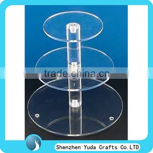 Hot Sale Clear Acrylic Table Counter Desktop Cake Candy Display Stand Rack Holder China's Manufacturer thumbnail-1