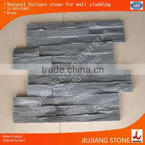 Natural Glude Black Culture Stone Wall Cladding Decoration Wall Panel thumbnail-1