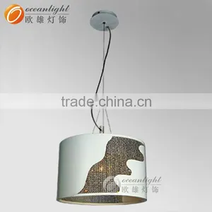 White Crystal Plastic Pendant Lights Fancy Pendant Light Om77045 thumbnail-1