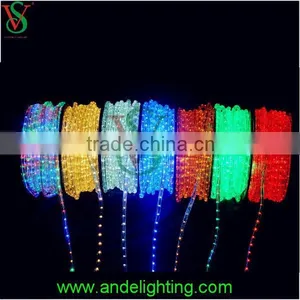 CE,.RoHS,GS Approved 2 Wire 10mm Multi-color Led Rope Lights for Outdoor Decoration Christmas Light thumbnail-5