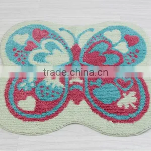 New Design Polyester Butterfly Bedroom Rugs thumbnail-3
