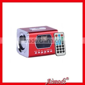Full Metal Remote Control Speaker, Mini Portable Digital Speaker With Line in Function thumbnail-3