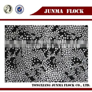 China Textile Cotton Polyester Upholstery Flocking Fabric for Window Curtains thumbnail-2