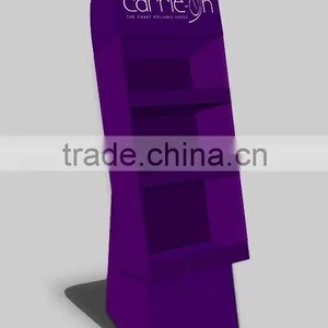 Purple+matt Lamination Cardboard Sales Display Stand thumbnail-1
