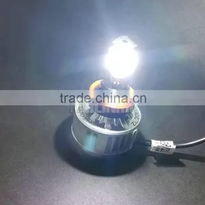 Universal Car Headlights 36W 3COB 3300LM LED H8 H9 H11 6000K White 3000K Yellow Amber LED COB Headlamp thumbnail-5