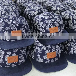 Floral 5 Panels Adjustable Cap/5 Panel Caps Hot Sale thumbnail-1
