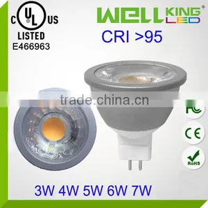CRI 90 95 UL Energy Star 3w 4w 5w 6w 7w GU10 Dimmable COB Led Spotlight Lamp thumbnail-2