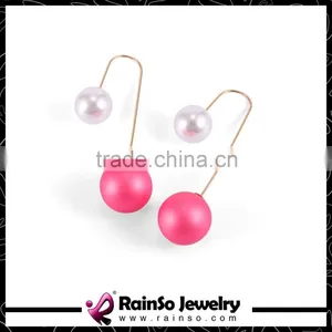 Girls Stud Earrings With Candy Color Balls thumbnail-1