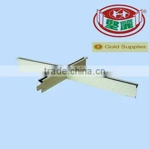 Galvanized Steel Painted White High Grade 32h Groove Ceiling T-grid thumbnail-1