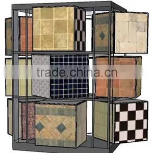 Round Tile Carpet Display Exhibit Rack thumbnail-1