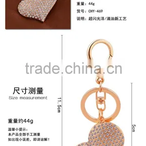 Heart Diamond Ring Key Chains Wedding Favors Handbag Bag Decoration thumbnail-2