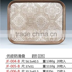 Plastic Imitation Leather Banquet Serving Tray thumbnail-2