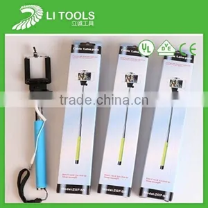 Cheap Handheld Stainless Steel Wand Pole Wire Control Selfie Stick thumbnail-6
