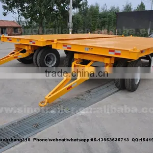 Flatbed Container Semi Trailer 20FT Container Trailer thumbnail-1
