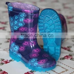 Kids Clear Transparent Rain Boots Wuth LED Light thumbnail-1