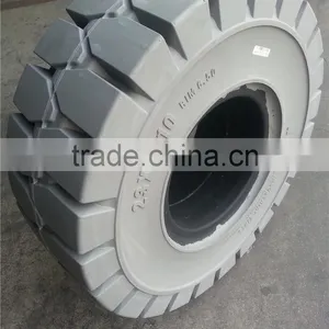 Grey Black White Etc. Non - Marking Solid Tire Forklift Tire 6.50-10 thumbnail-6