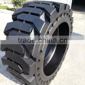 Tyre Factory in China Produce Solid Tire With Wheel for Bobcat Skidsteer thumbnail-5
