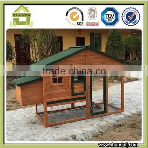 SDC014 Wood Chicken Coop Hutch Poultry Backyard Nesting Cage thumbnail-1