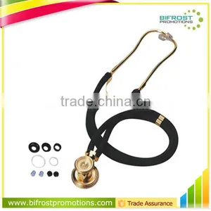 Diagnostic Gold Double Tube Medical Stethoscope thumbnail-1