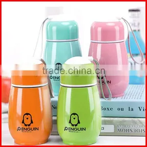 300ml Novelty Gifts Penguin Water Bottle Fashion Stainless Steel Vacuum Flask Kids Students Portable Water Bottle thumbnail-2