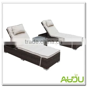 Audu Beach Garden Set,Beach Side Beach Chair Garden Set With Head Cushion thumbnail-1