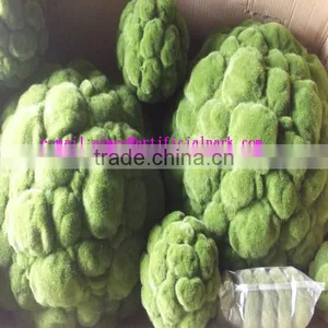 Q0908005 Garden Decoration Topiary China Wholesale Green Artificial Moss Balls thumbnail-4