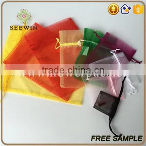 Customized Drawstring Nylon Orgazna Bag Organza Pouch thumbnail-1