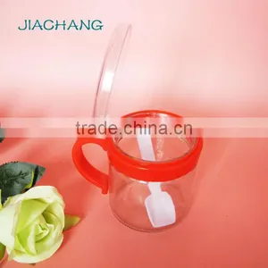 Cooking Tools Handle Glass Salt Dispenser Jar With Spoon thumbnail-2