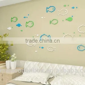 Refined Popular Fish Shape Wooden Wall Stickers thumbnail-3