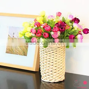 Lucky-weave Wholesale 100%handmade Home Decoration Flower Basket thumbnail-2