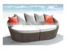 Outdoor Rattan Day Bed 2 Piece Set thumbnail-1