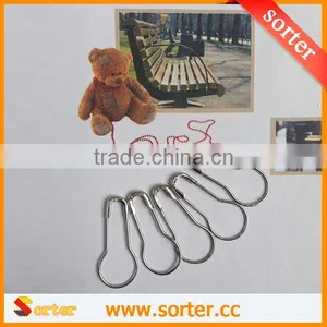 2016 Hot Sale Silver Calabash Shape Safety Pin Pear Gourd Shape Coilless Tag Fastener Pin thumbnail-2