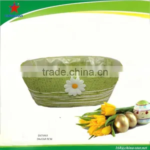 Decorative Straw Basket for Easter Decoration thumbnail-1