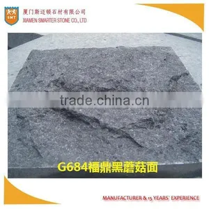 G684 Stone Black Star Mushroom Face for Wall Decoration thumbnail-1