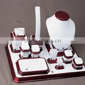 Morden Luxury Jewellery Shop Counter Showcase for Wooden Jewelry Display Set thumbnail-1