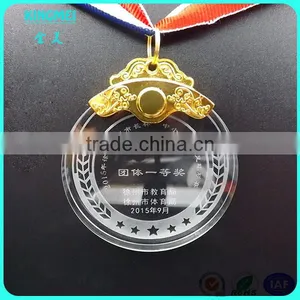 KM-XP09 2016 New Arrival Round Shape Small Glass Crystal Medal thumbnail-6