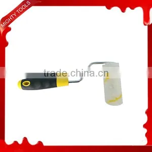 White Nitrile Blends Rubber Handle Galvanized Rod Bracket Mini Paint Roller thumbnail-1