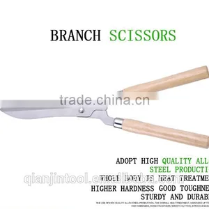 Whole Forged Stainless Steel High Quality Oak Wooden Handel Garden Scissors thumbnail-2
