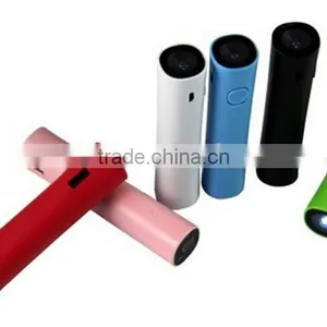 Big Torch Light 2200mah Power Bank Round Slim Shape Power Bank thumbnail-3