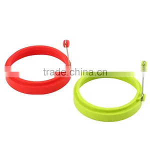 New Creative Round Shape Silicone Omelette Shaper Egg Fried Frying Pancake Cooking Mould Breakfast Essential thumbnail-5