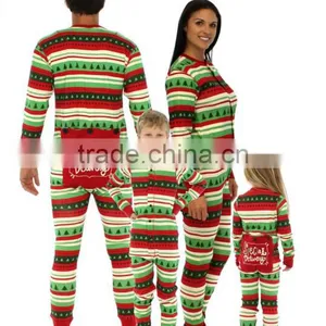 2016 Hot Sale Family One Piece Pajamas The Striped Pajamas thumbnail-1