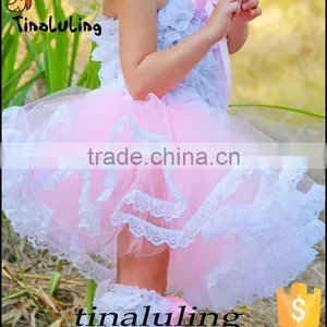 Fashion New Baby Girls Cream Lace Pettiskirts Kids Tutu Skirts for 2-8 Years Fluffy Tutus thumbnail-3