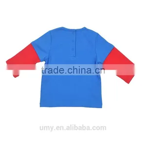 2017 Newborn Baby Boy Unique Applique Long Sleeve T-shirt With Red Pant thumbnail-4