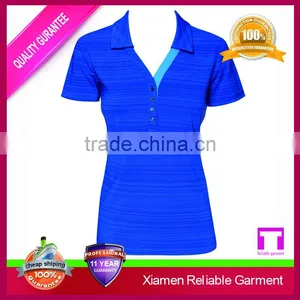 Pique Polo Shirt for Laday, Women Plain Polo Custom Clothing Manufacturers Wholesale thumbnail-4