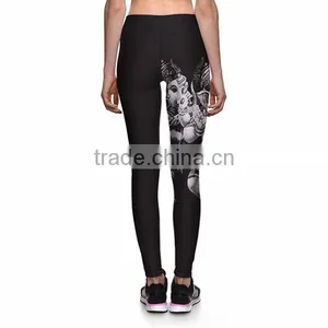 2017 Dry Fit Colorful Yoga Pants All Over Sublimation Printed Leggings for Women thumbnail-2