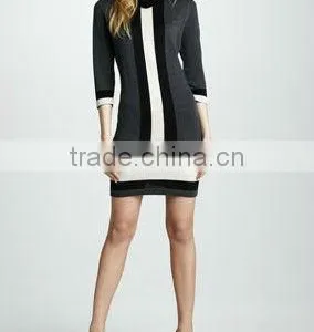 New Arrival Fashion Block Pencil Dress 3041 thumbnail-1